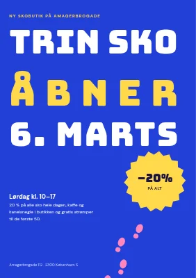 Åbning af ny skobutik på Amager