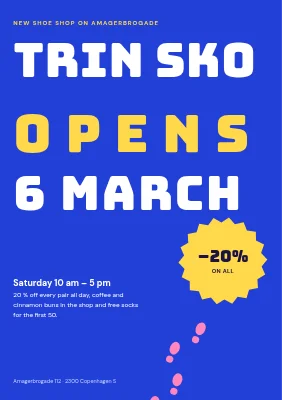New shoe shop opening on Amager