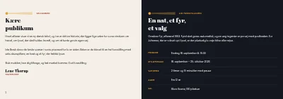 Side 2–3 af Teaterprogram for forestilling – 24 sider