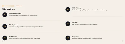 Pages 16–17 de Theatre programme – 24 pages
