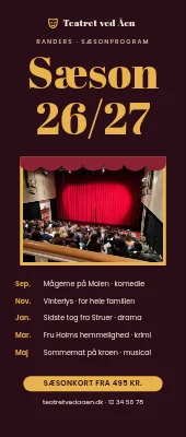Roll-up til teater — sæsonprogram